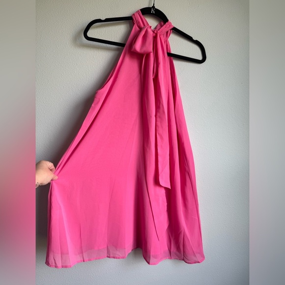 Pink Lily Vibrant Pink Midi Dress - Picture 3 of 3